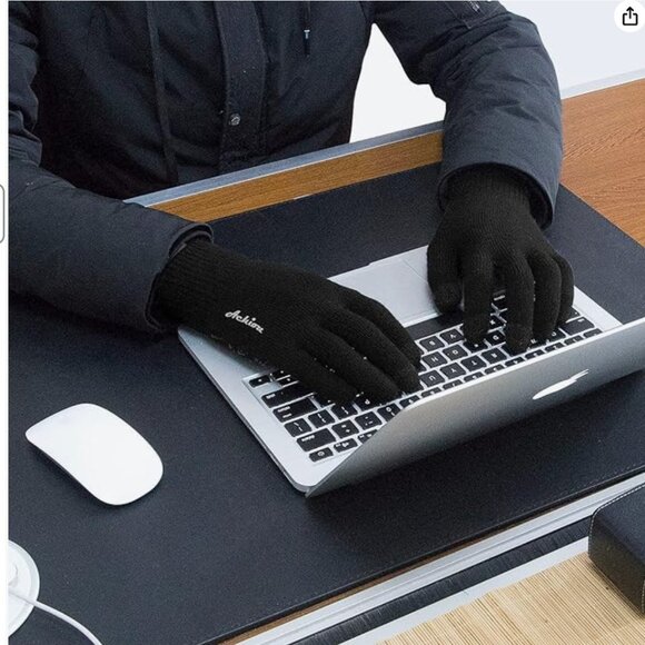 ACHIOU Winter Gloves /UNISEX/Touch Screen/Thick Anti--Slip Silicone Gel/Medium - Picture 3 of 4